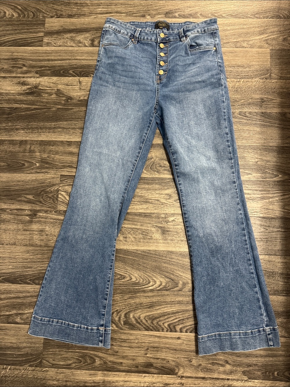 RACHEL Rachel Roy Light Blue High-Rise Flare Jeans